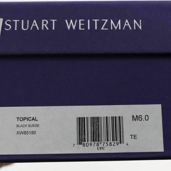 Stuart Weitzman Womens Topical Flat Sandals Black - Picture 10 of 10